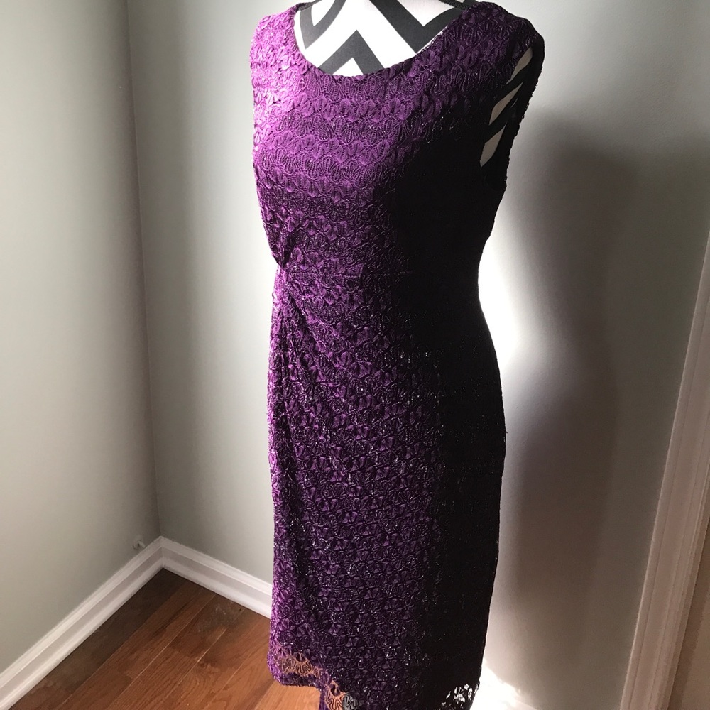 Cocktail purple dress