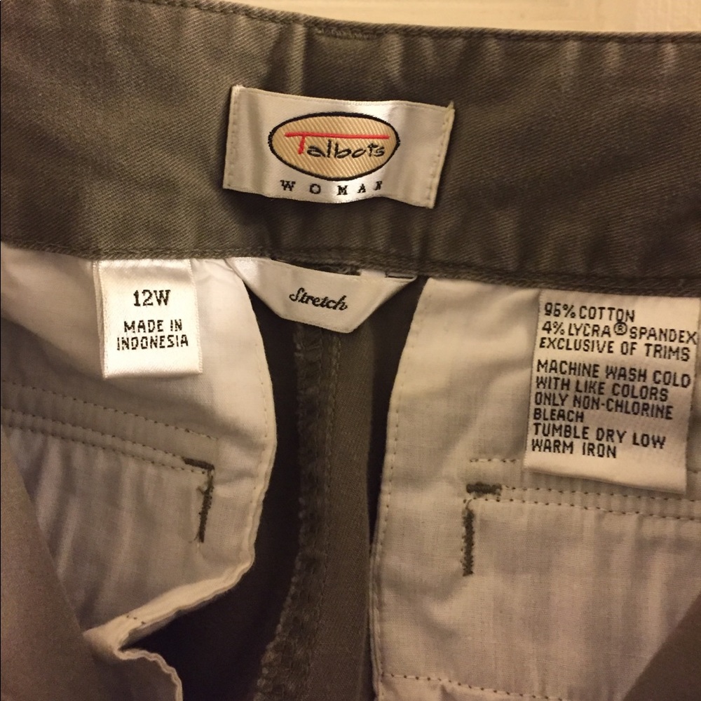 Talbots Olive Green Pants - Picture 3 of 5