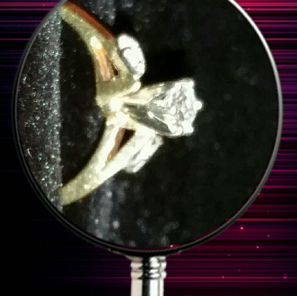 Vintage 14k Y.G.Diamond Engagement Ring!! Real Diamond not fake. Great Deal!!! - Picture 2 of 7