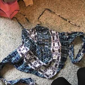 Delias crop top tie back