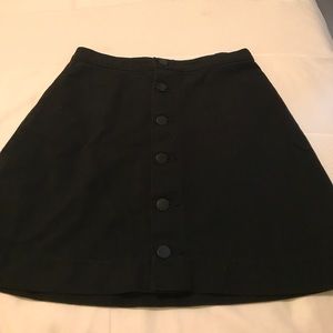 American apparel button down denim skirt