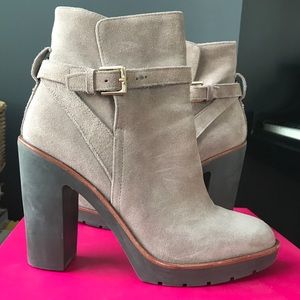 KATE SPADE Suede heeled booties