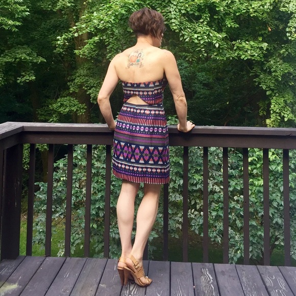 GORGEOUS Anthropologie Hutch strapless woven dress - Picture 2 of 5