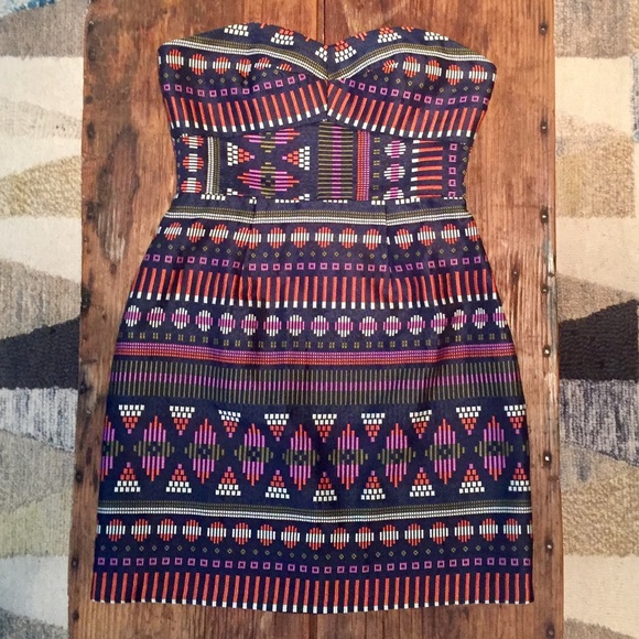 GORGEOUS Anthropologie Hutch strapless woven dress - Picture 3 of 5