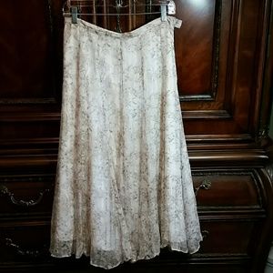 Coldwater Creek Silk/Polyester Skirt Size S