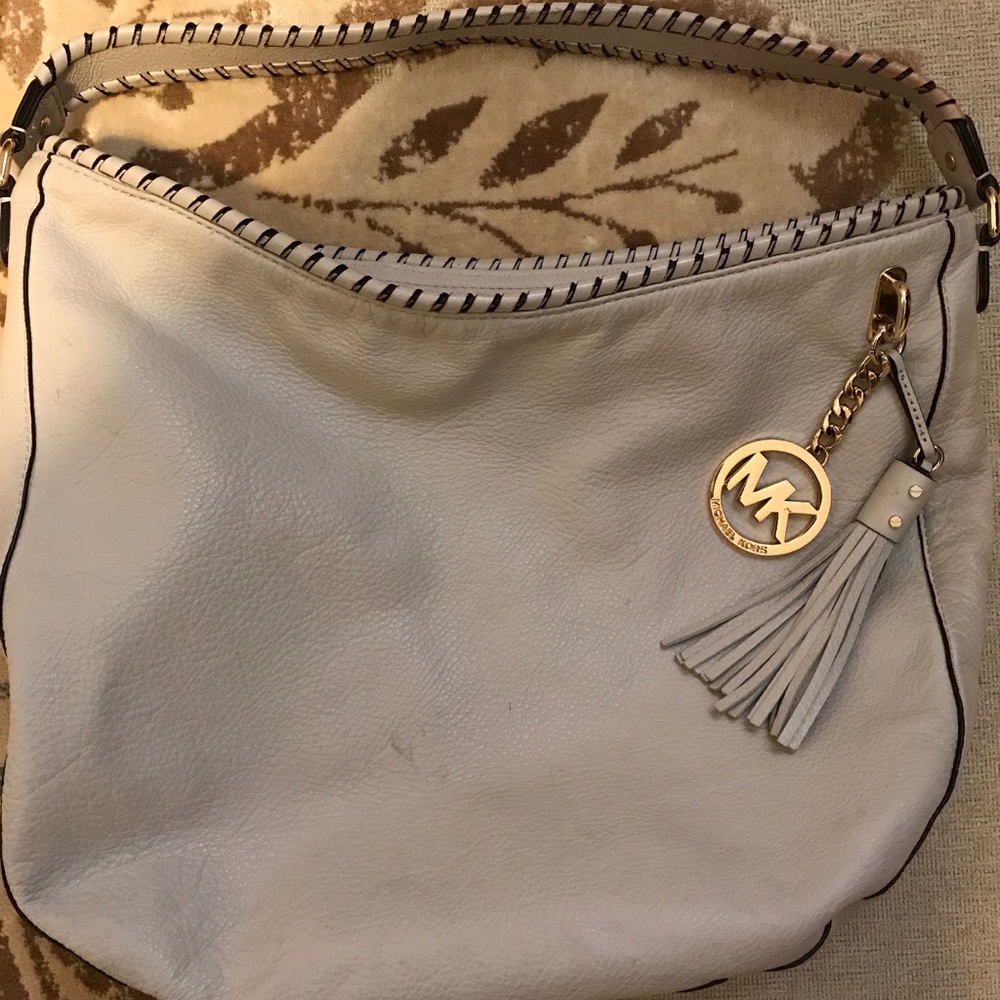 Michael Kors leather shoulder bag.