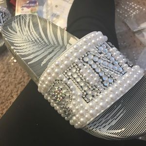 Custom bling Slides (shoes included)