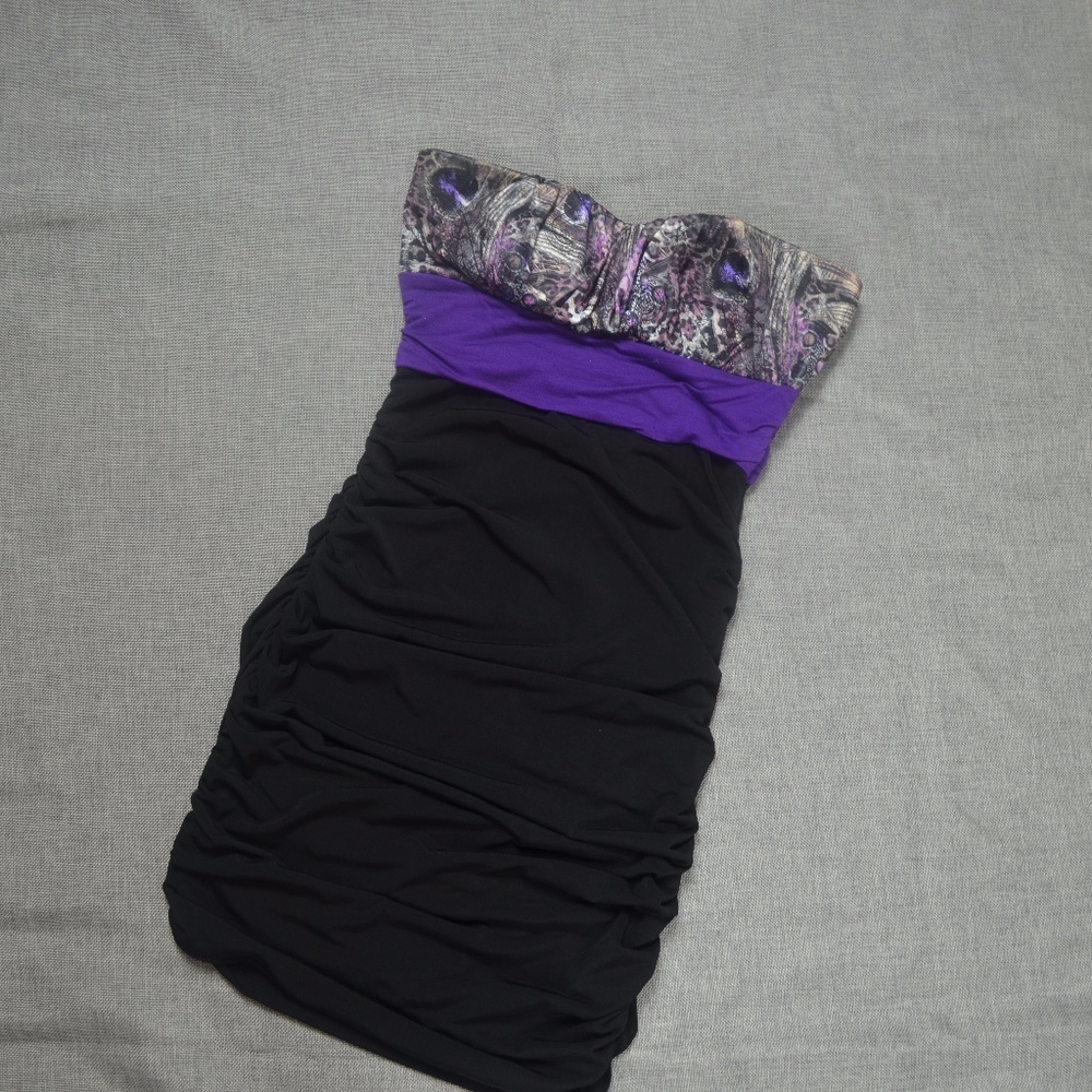 Ruched Body Con Dress