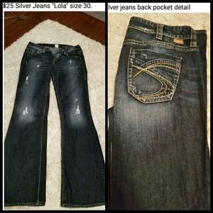 "Lola" Silver jeans