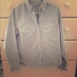 EDDIE BAUER Light Blue Button Down Shirt