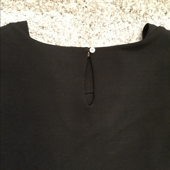 Anthropologie Eri + Ali Black Cropped Viv Top - Picture 7 of 8