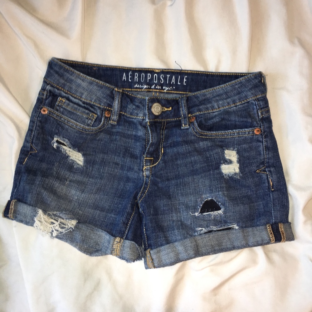 Aeropostale Jean Shorts Size 000 Ripped