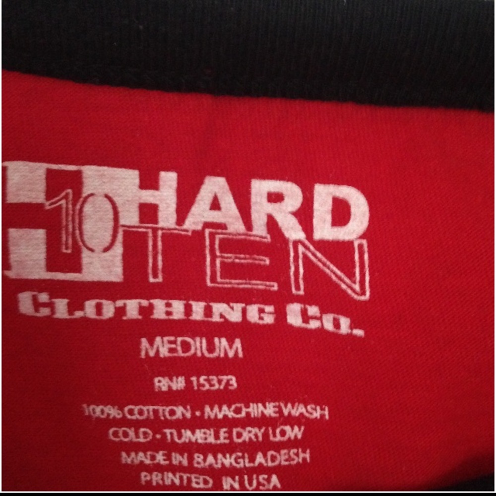 Hard Ten graphic pyramid/illuminati T EUC - Picture 3 of 3