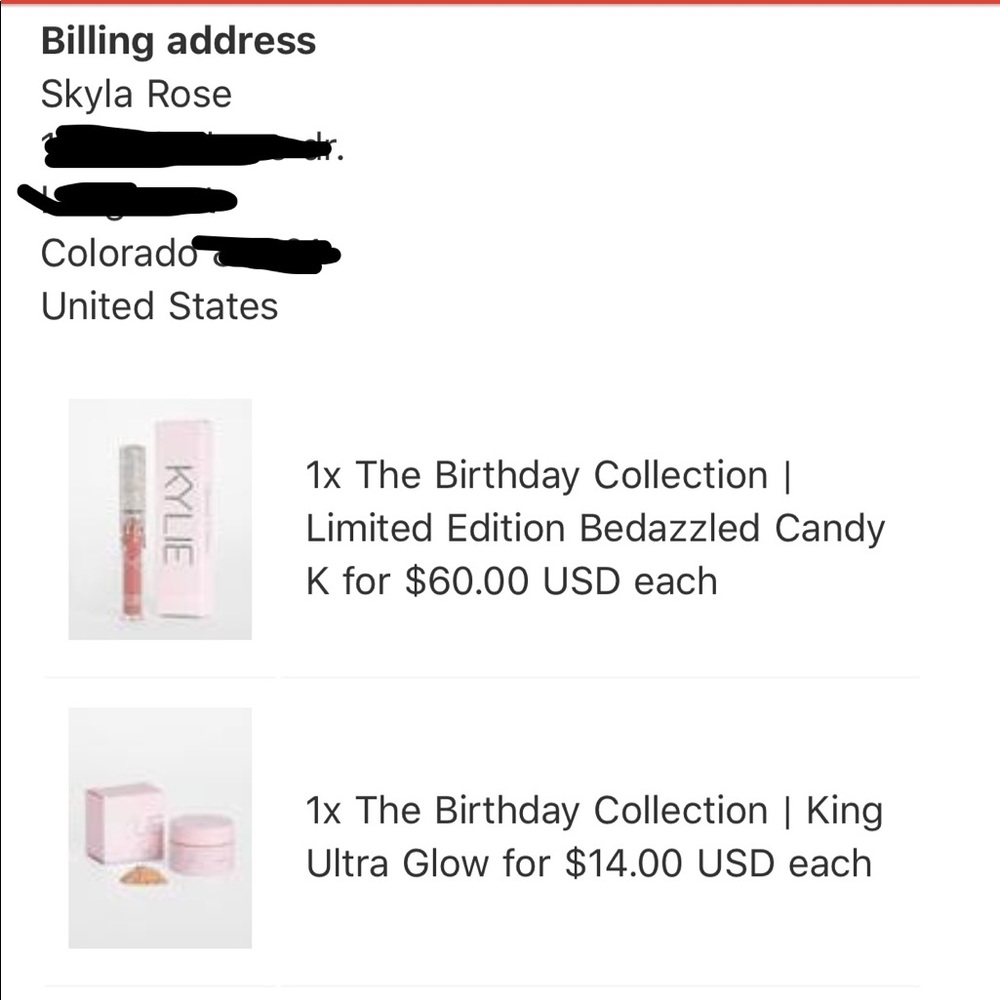 KYLIE BIRTHDAY COLLECTION 2017