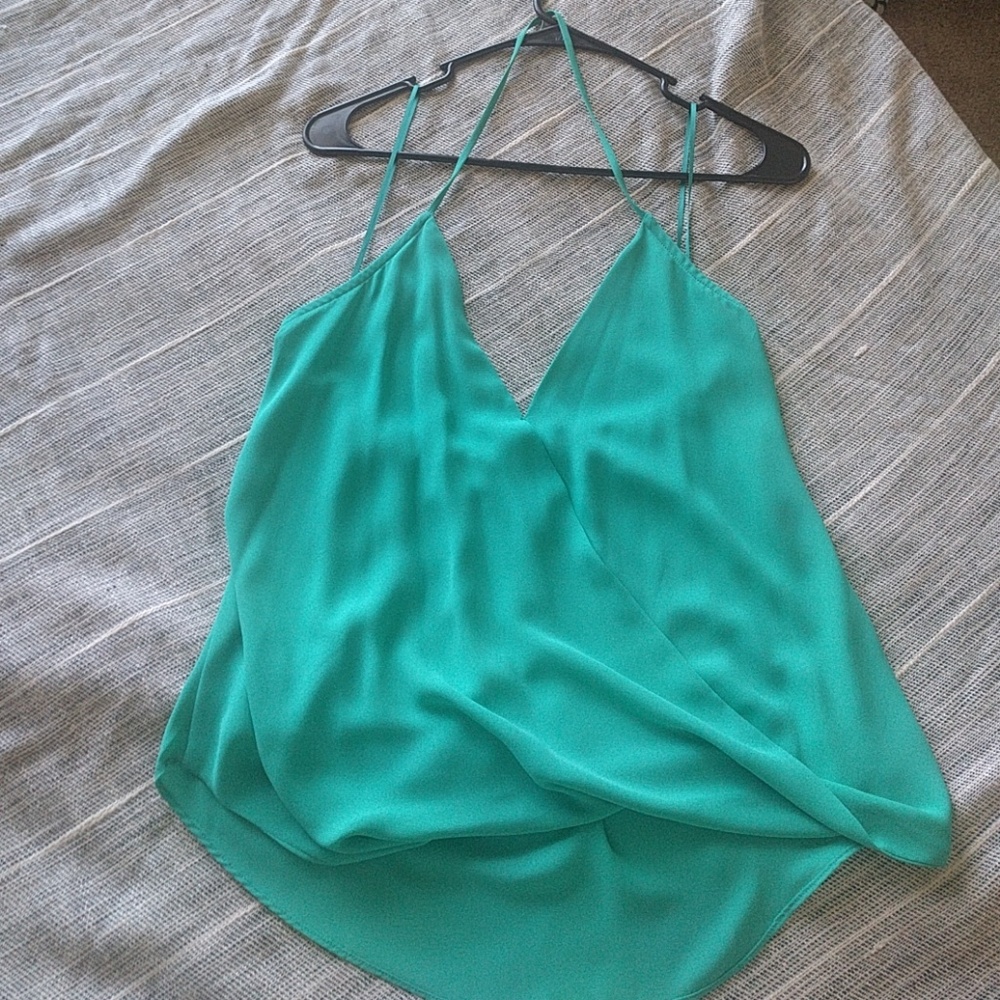 Blue/green flowy Halter