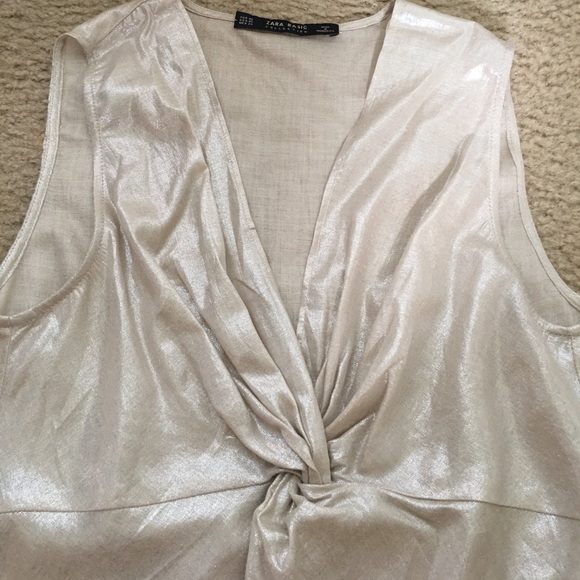 Zara Metallic Top - Picture 2 of 5