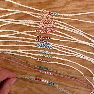 Pura Vida handmade bracelet / Anklet set !