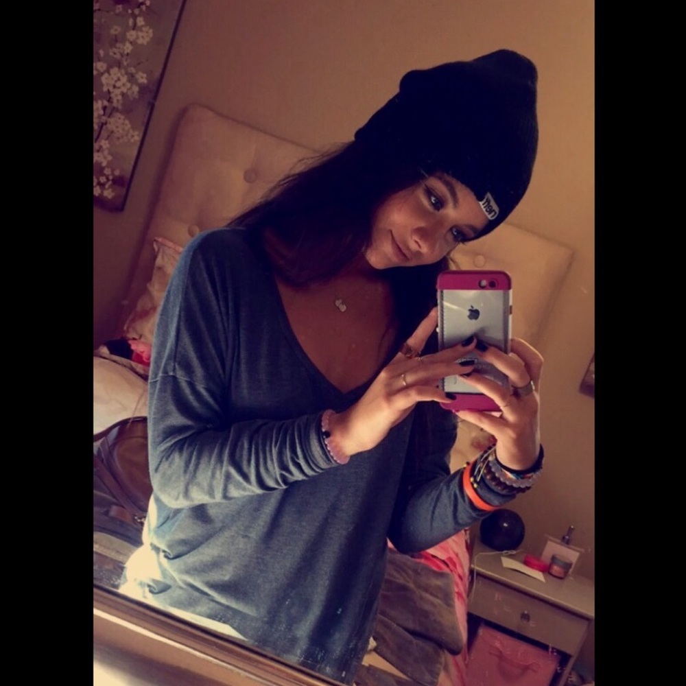 NEFF black beanie hat