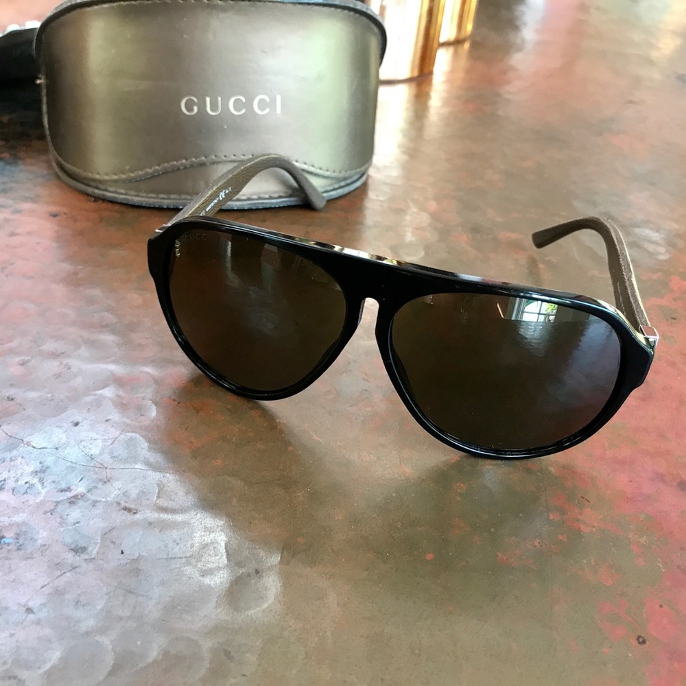 Authentic GUCCI 1637/s unisex aviator sunglasses