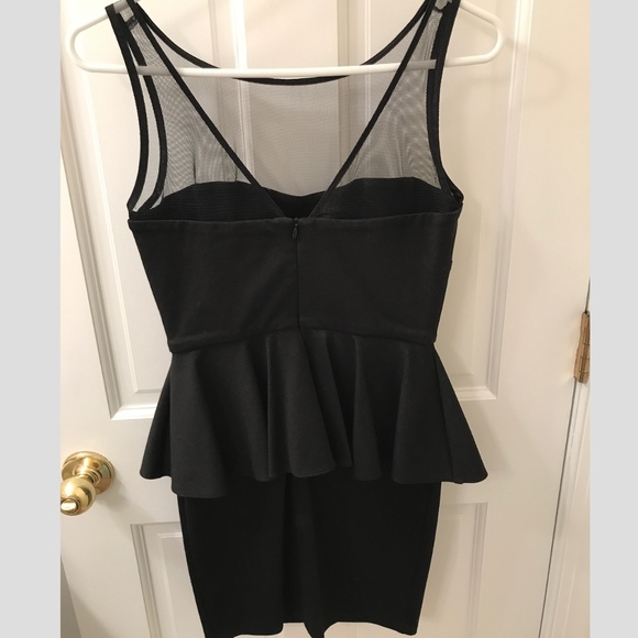 Aqua Ponte Peplum Cocktail Dress - Picture 2 of 3