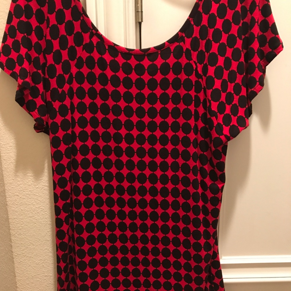 Michael Kors Flutter Cap Sleeve Top - image 2