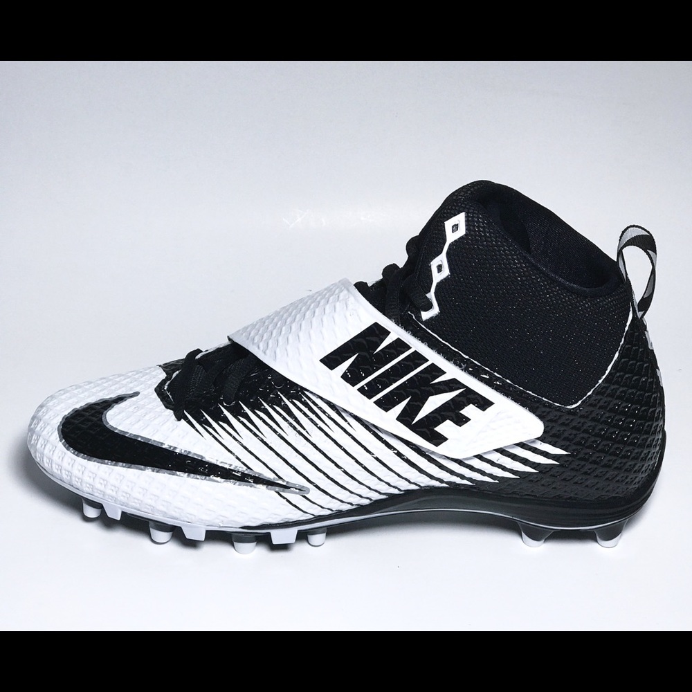 NIKE Lunarbeast Strike Pro TD 3/4 Mid Cleats Sz 10 - Picture 1 of 7