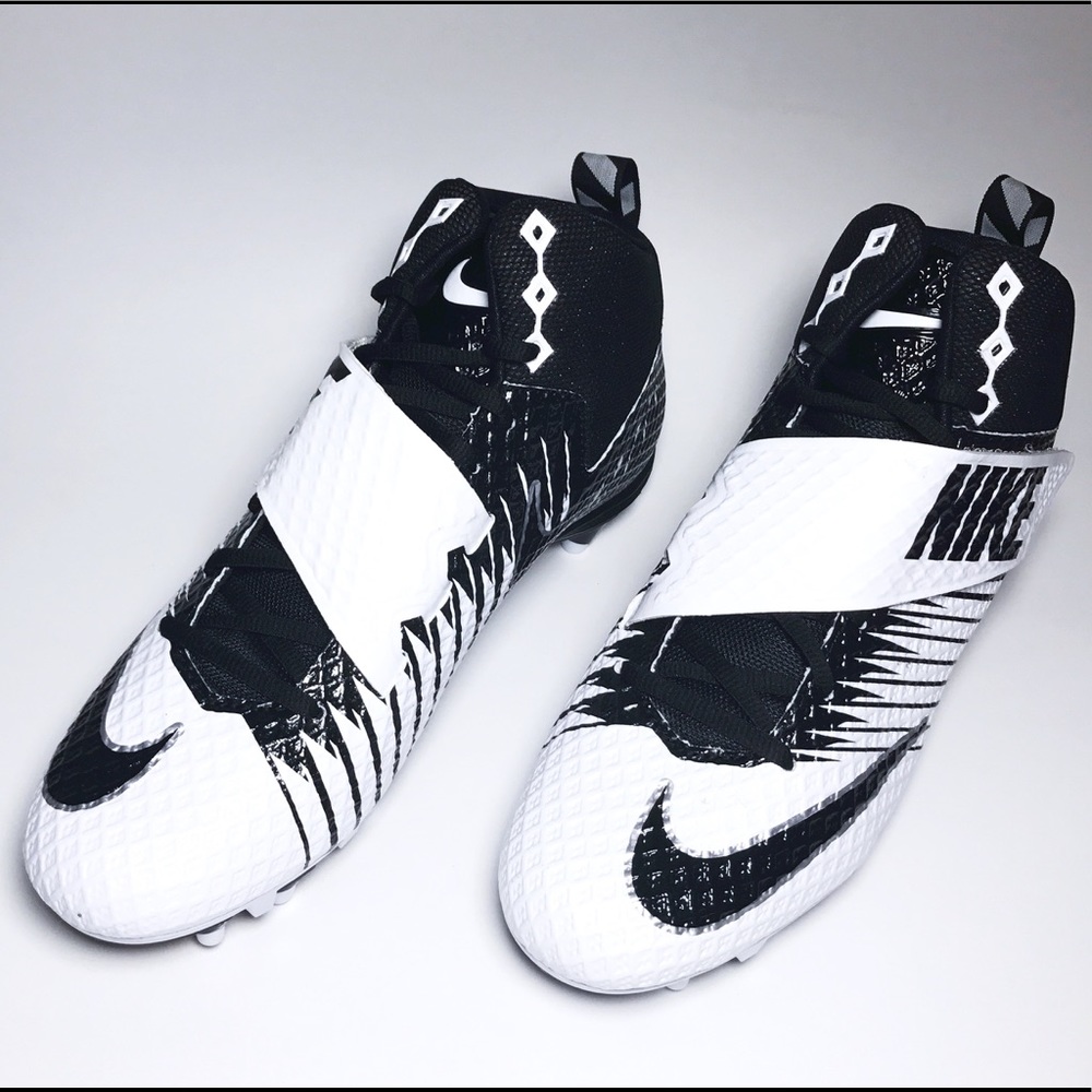 NIKE Lunarbeast Strike Pro TD 3/4 Mid Cleats Sz 10 - Picture 2 of 7