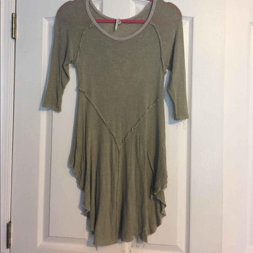 Free People Intimates 3/4 sleeve top