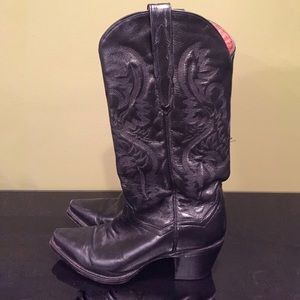 Dan Post Leather Boots Maria 13" - black