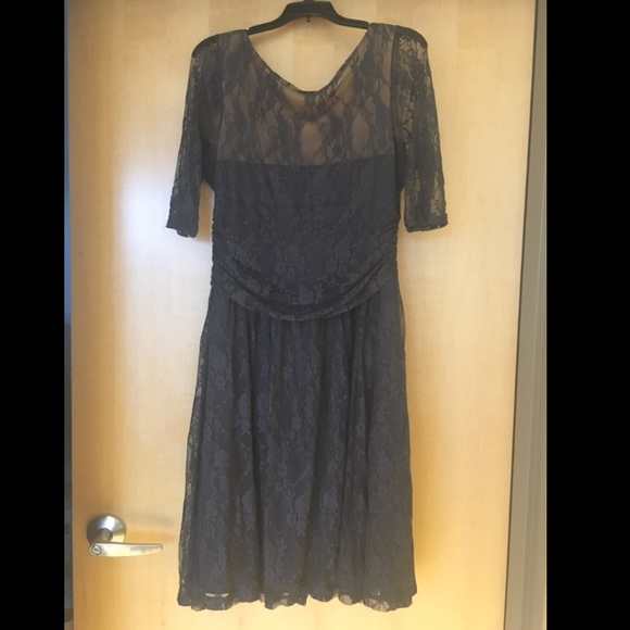 Kiyonna Luna Lace Dress in Gray - Picture 7 of 8