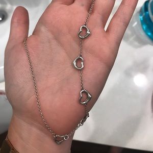 5 heart Tiffany and Co necklace