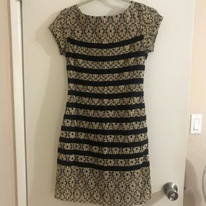 Anthropologie Tabitha Floral laser cut dress 0