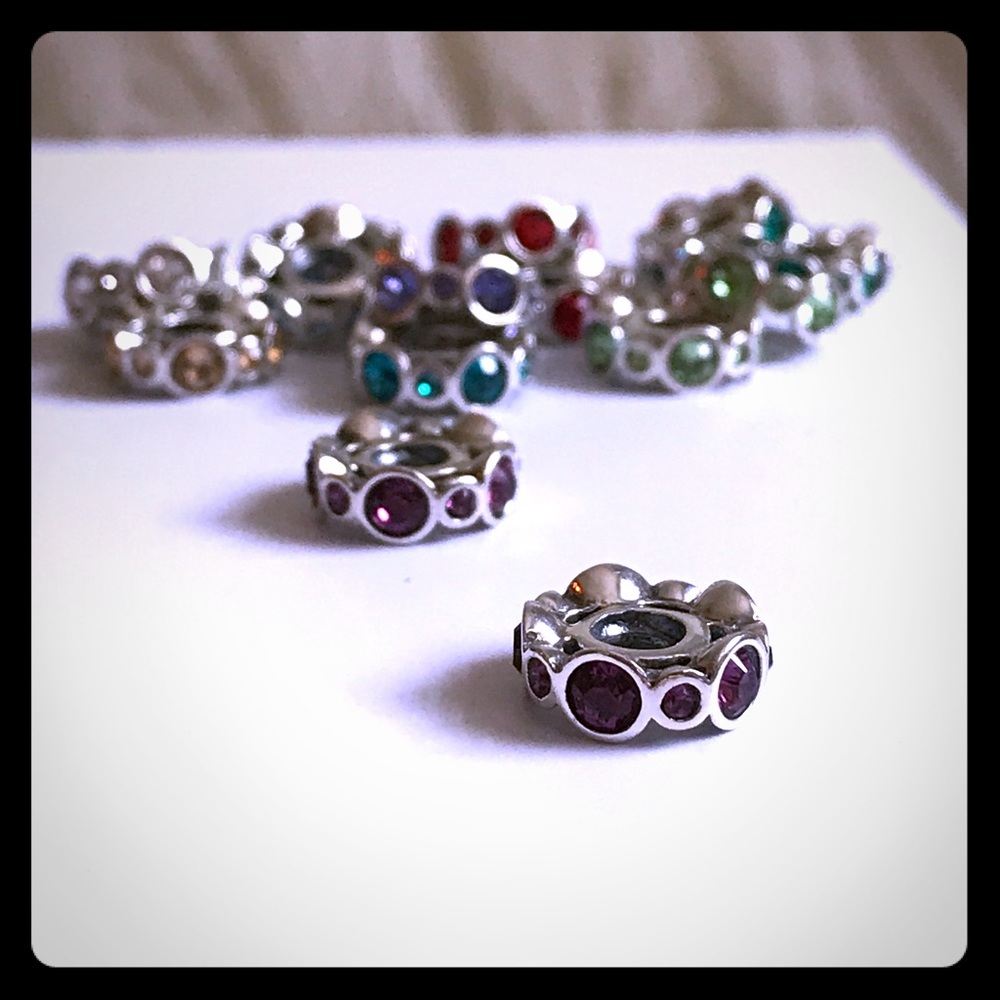 Chamilia purple Swarovski birthstone charm