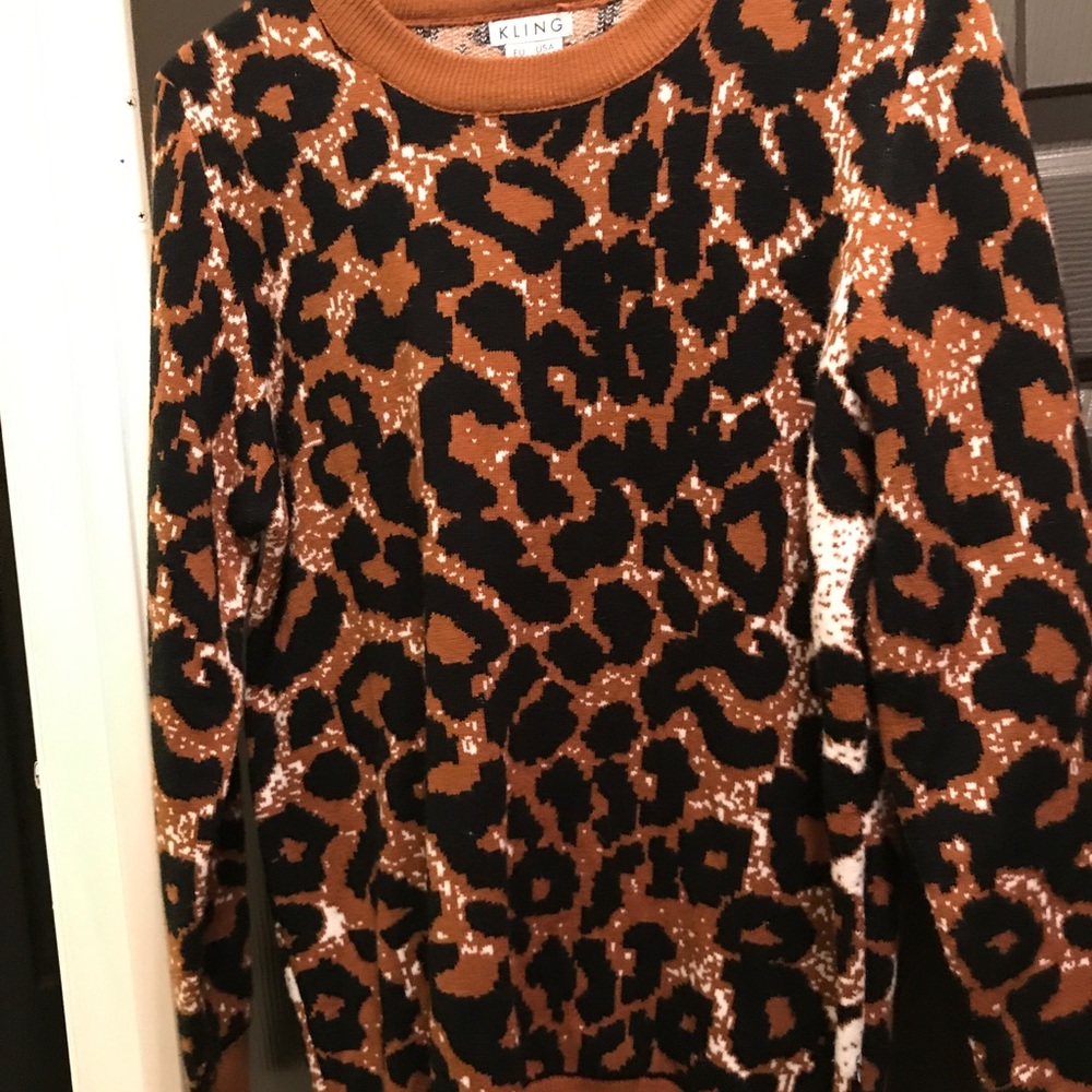 💕💕SOLd💕💕Kling leopard sweater