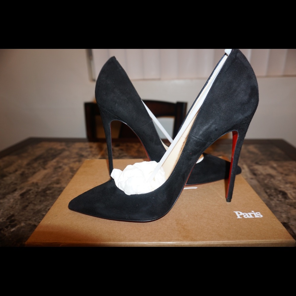 Christian Louboutin Black Suede So Kate Euro 41