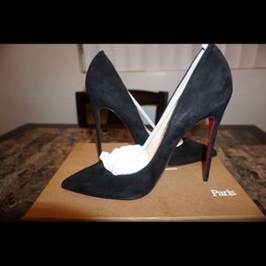 Christian Louboutin Black Suede So Kate Euro 41