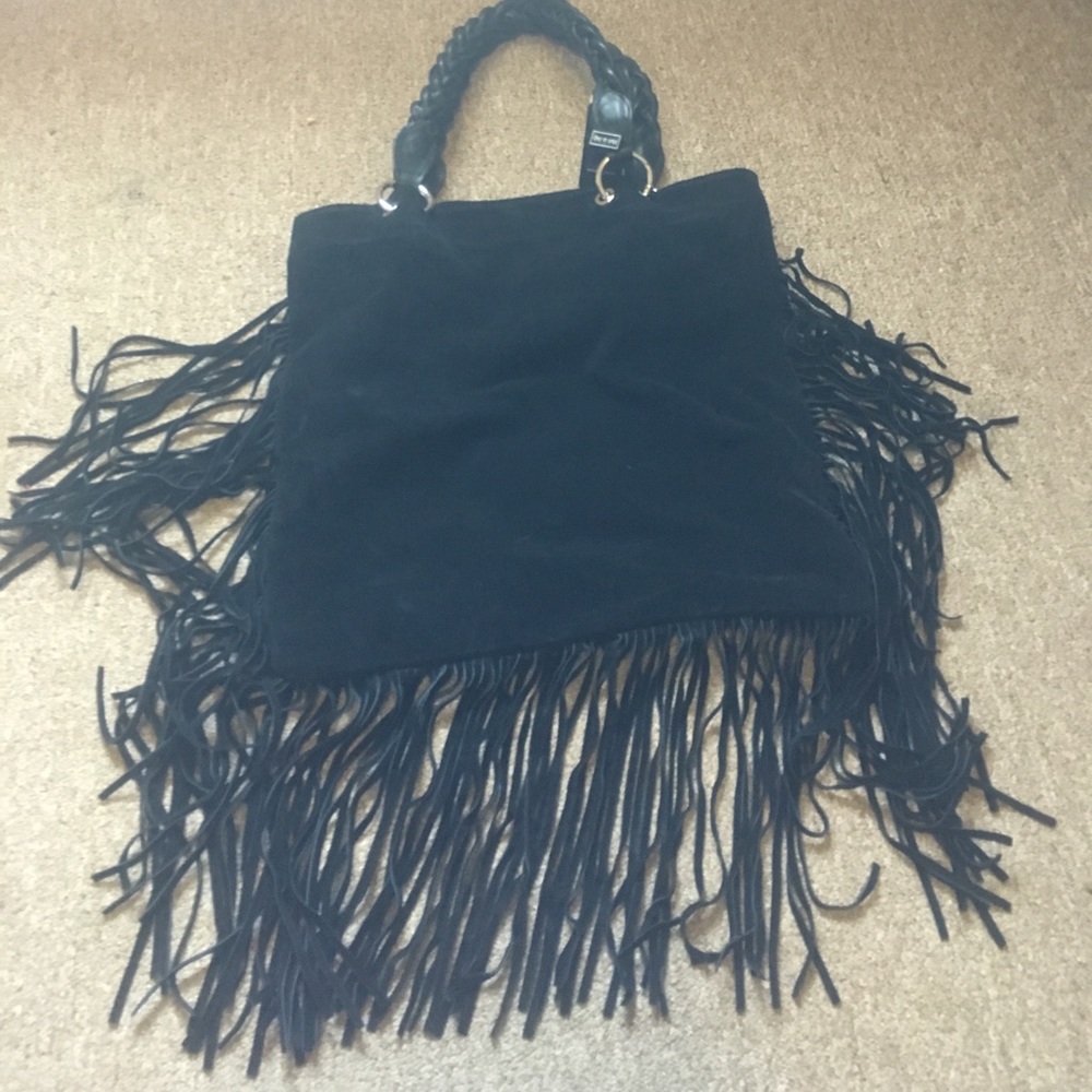 D2 brand fringe purse