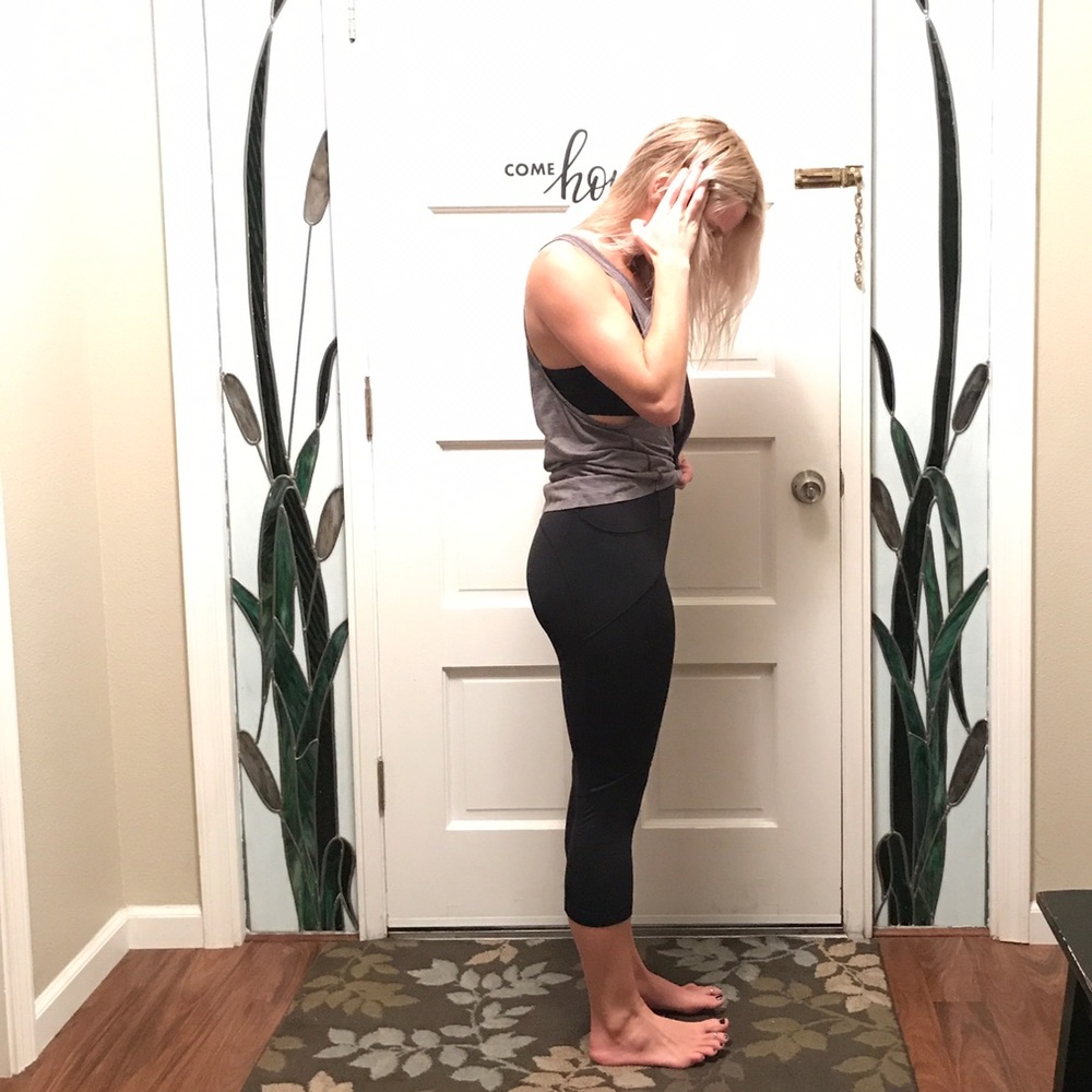 Black Lululemon crops