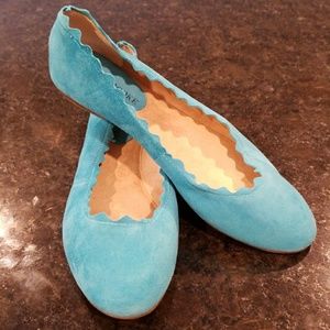 Turquoise Ballet Flats