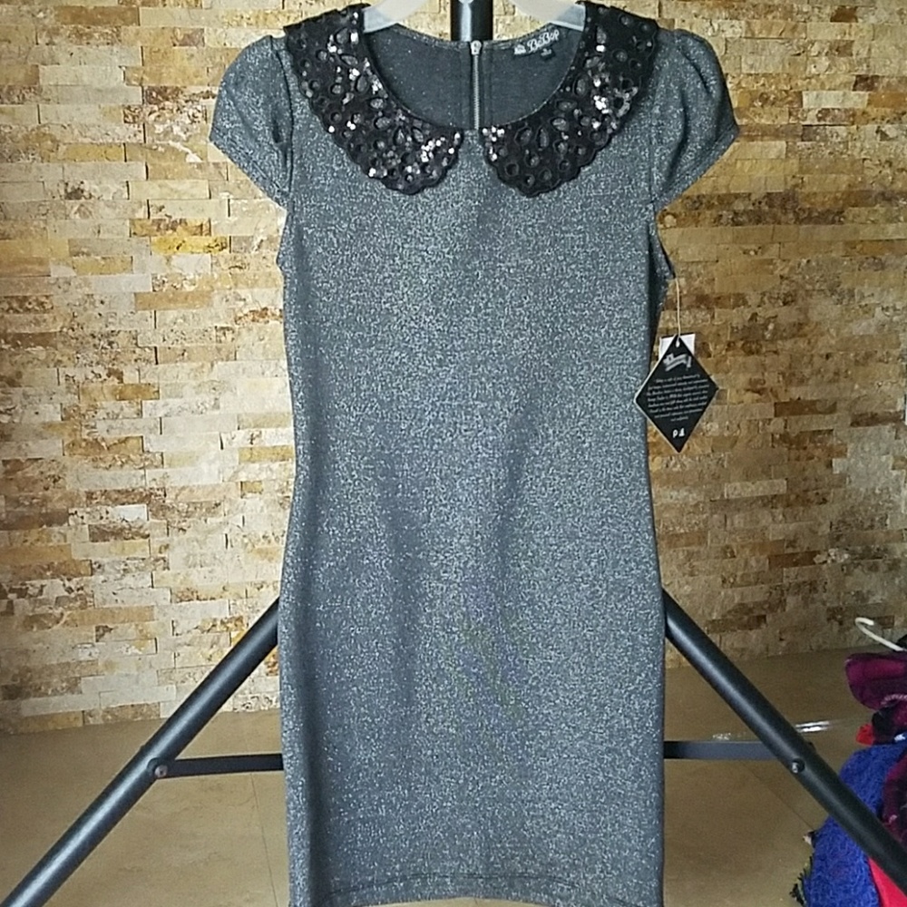 Nwt Black and silver dress charcoal