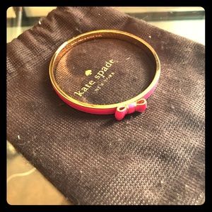 Authentic pink bangle bracelet from Kate Spade