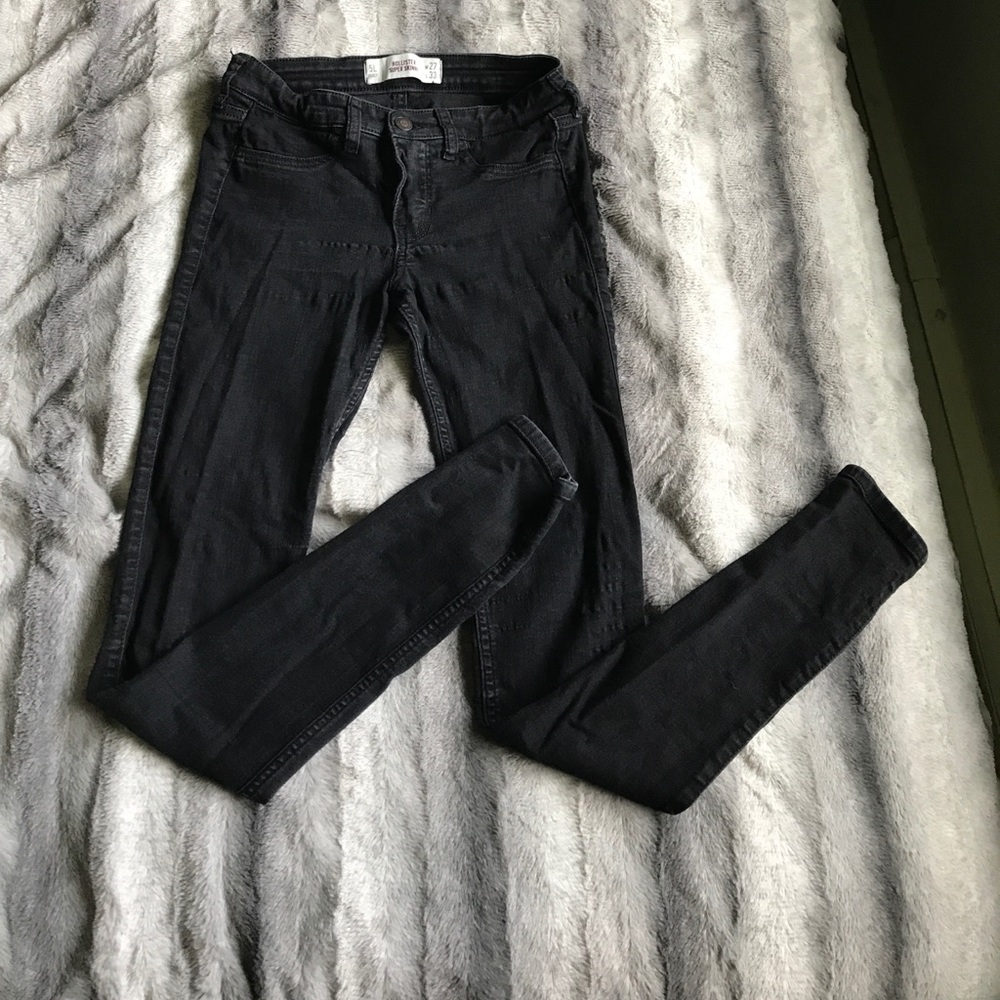 Hollister super skinny black jeans