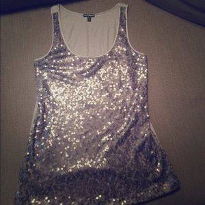 Express Sequin Tank Top