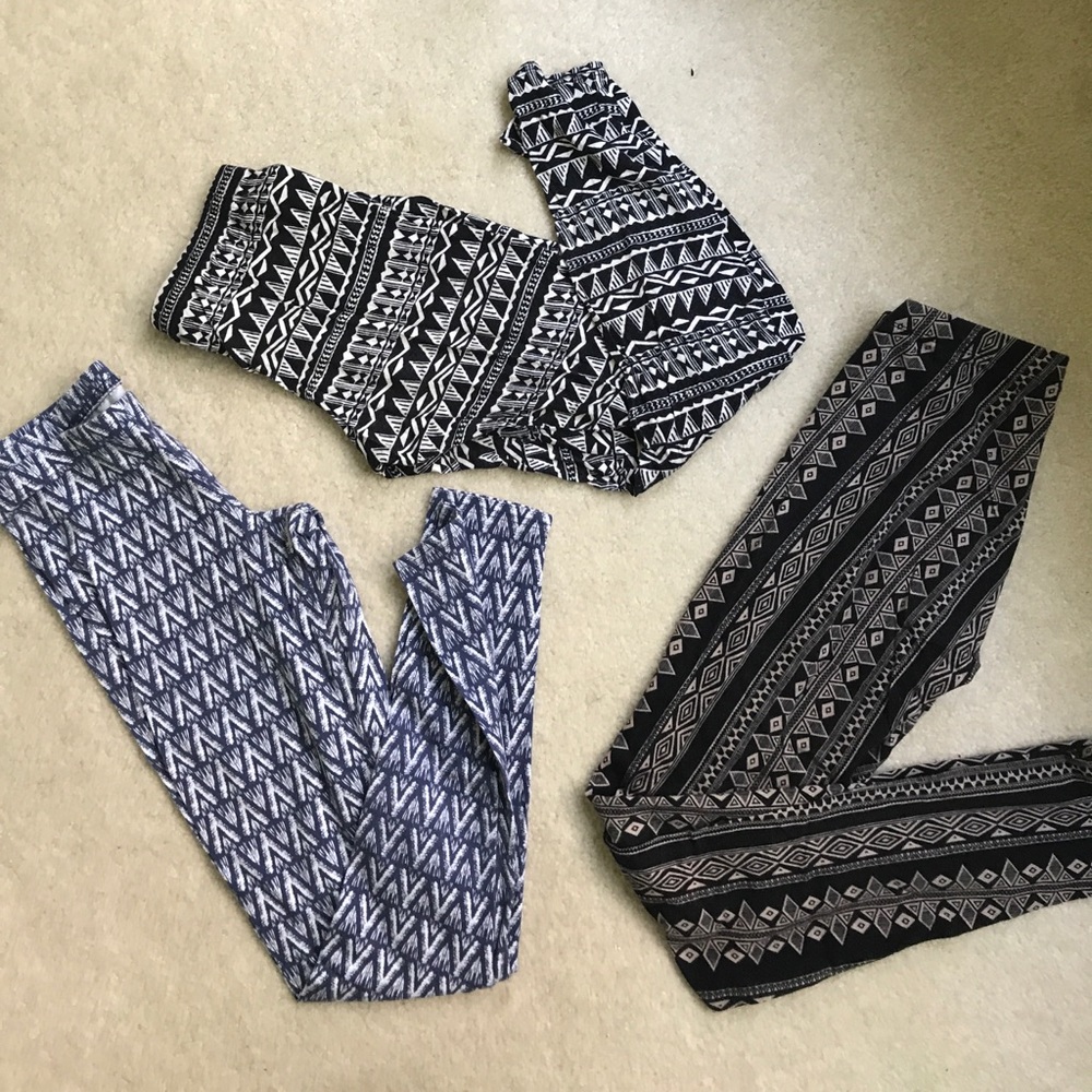 3 PAIRS OF LEGGINGS ~ ALL TOGETHER REDUCED PRICE