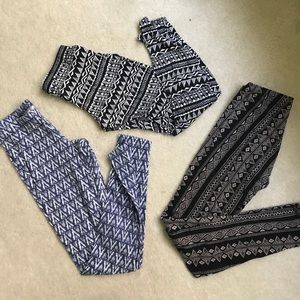 3 PAIRS OF LEGGINGS ~ ALL TOGETHER REDUCED PRICE