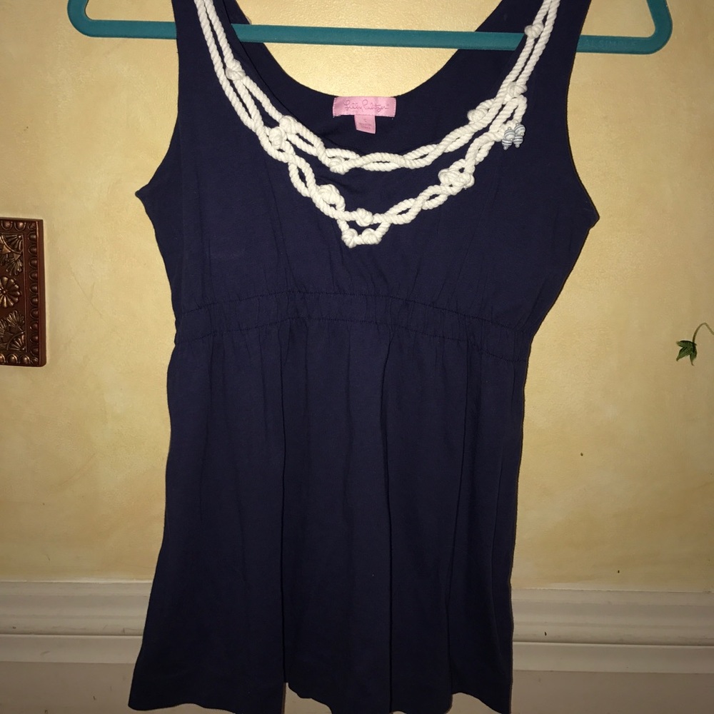 Lilly Pulitzer Navy Blue Rope Tope *WORN ONCE*