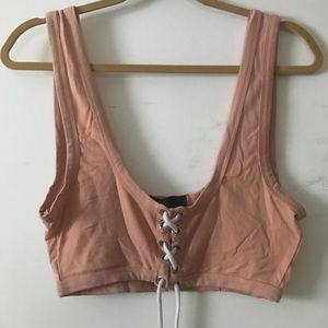Pale Pink Corset with Drawstrings