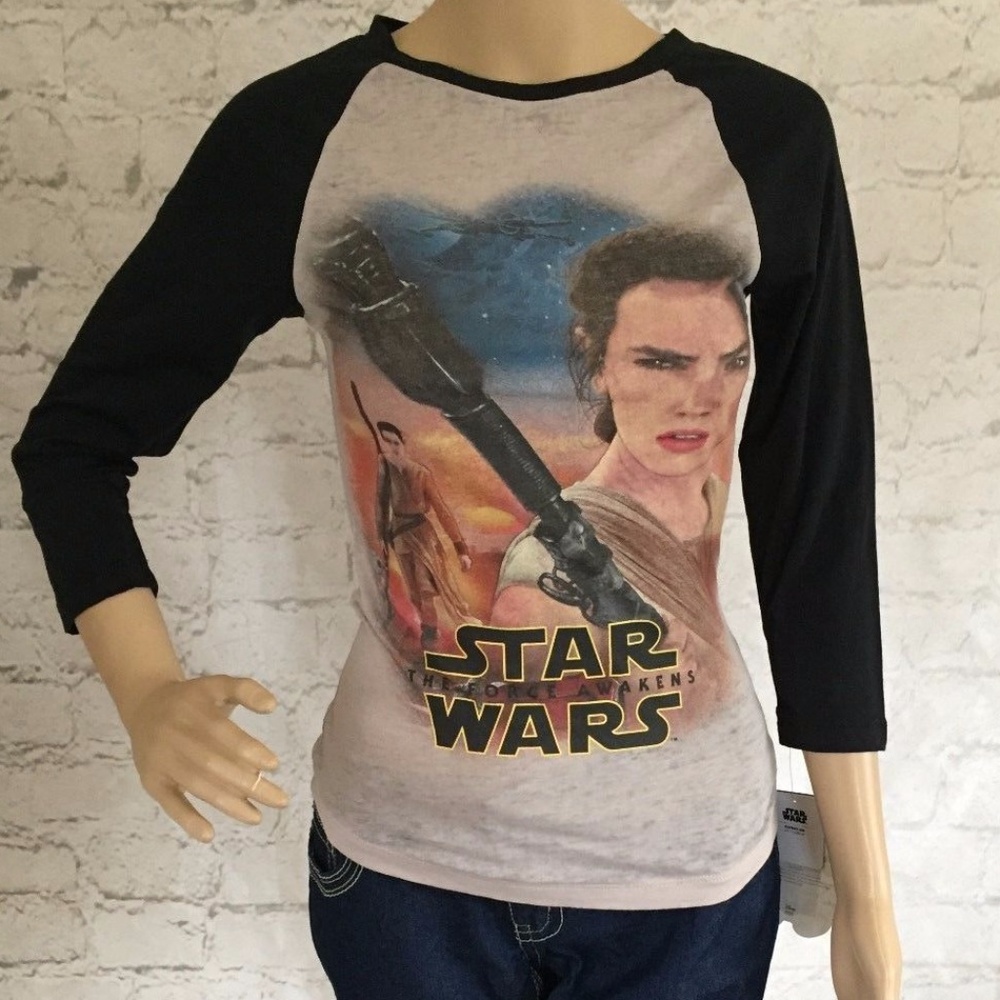 STAR WARS THE FORCE AWAKENS 3/4 Sleeve Shirt XL - Picture 1 of 7