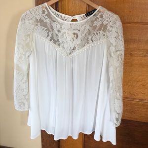 FOR LOVE AND LEMONS lace long sleeve top
