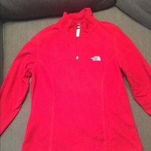 North Face Half Zip Fleece Top